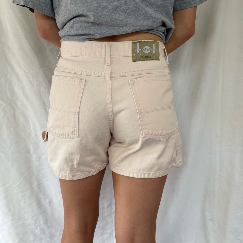 (SOLD) Vintage lei Soft Pink Denim Shorts